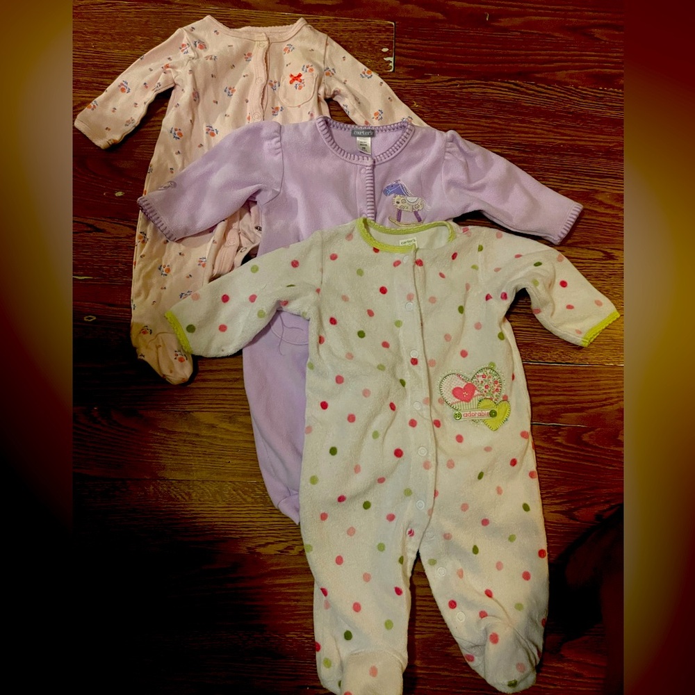 Baby Girls 3 piece Sleepers
